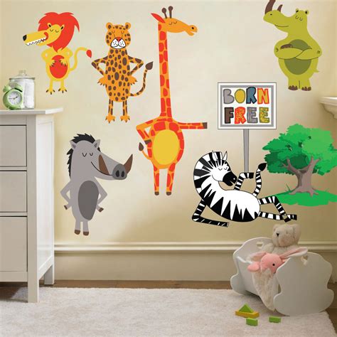 Childrens Kids Themed Wall Decor Room Stickers Sets Bedroom Art Decal ...