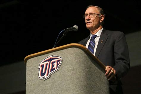 Bob Stull addresses the media following his retirement annoucement