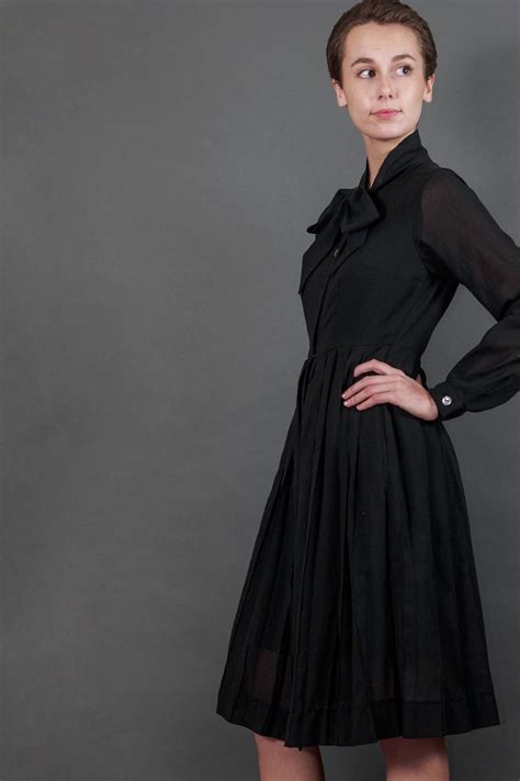 Nightingale Dress in Noir Chiffon - ShopperBoard