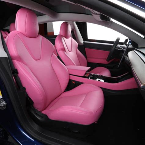 Car Modification Sport Seat Tesla Model 3 Model Y Accessories Leather Car Seat Covers for Tesla ...