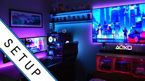 Gaming Setup / Room Tour! - 2019 - Ultimate Small Room Setup! - YouTube