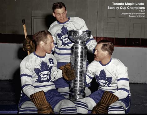 Toronto Maple Leafs, Stanley Cup Champion 1942. : r/nhl