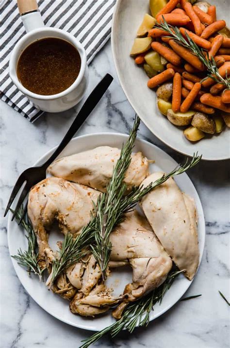 Slow Cooker Rosemary Chicken Recipe - Grandbaby Cakes