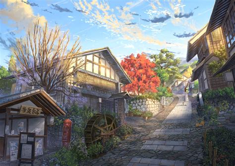 ArtStation - Magome, JP NIK | Anime scenery wallpaper, Scenery ...