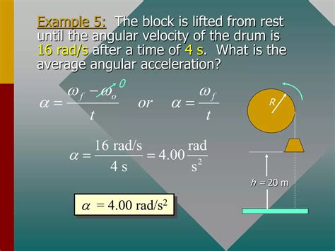 Angular Acceleration Examples