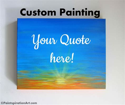 Custom Quote Art Personalized Canvas Paintings Custom