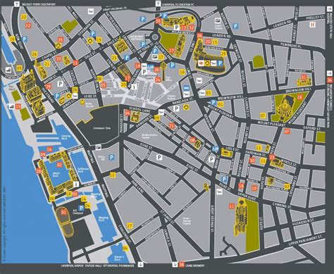 Mapa de Liverpool - Inglaterra.ws