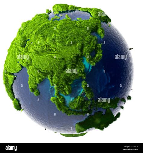 Green Planet Earth Stock Photo - Alamy