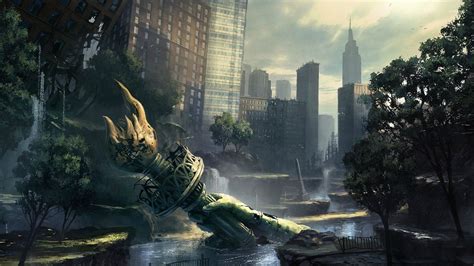 Post apocalyptic New York City wallpaper - Fantasy wallpapers - #26531