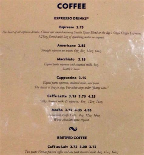 Seattle Coffee Works Menu, Menu podniku Seattle Coffee Works, Downtown, Seattle - Urbanspoon/Zomato