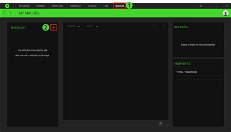 How to create macros on a Razer Mouse