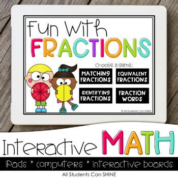 Interactive Math Games - Fractions by All Students Can Shine | TpT