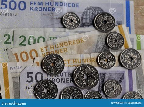 DANISH CURRENCY NOTES and COINS Editorial Photo - Image of copenhagen ...