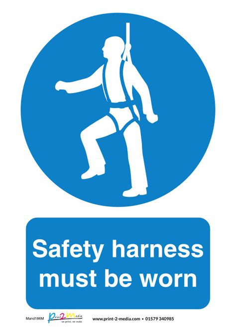 Safety Harness Safety Sign - Print 2 Media Ltd.