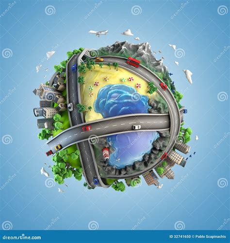 Globe Concept of the World and Life Styles Stock Illustration ...