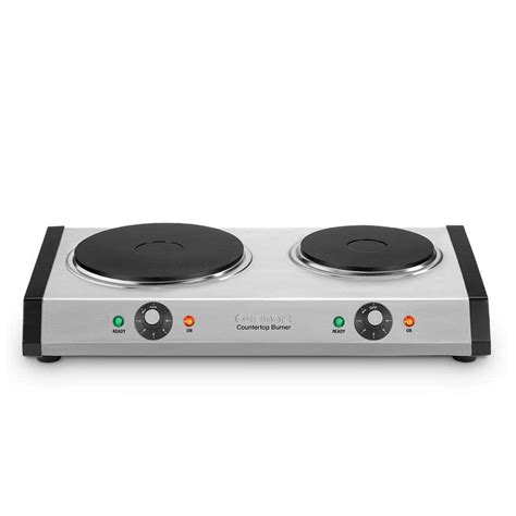 Cuisinart 2-Burner 8 in. Cast Iron Stainless Steel Hot Plate with ...