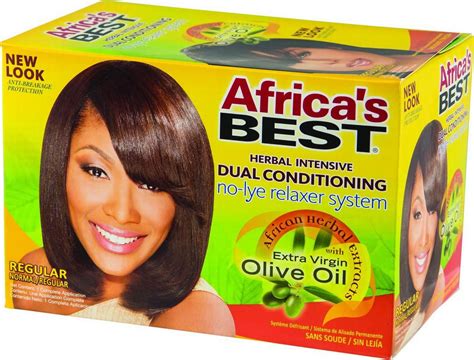 Africa's Best Herbal Intensive Dual Conditioning No-Lye Hair Relaxer ...