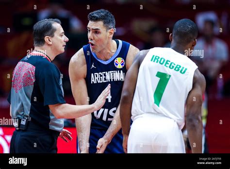 Argentine professional basketball player Luis Scola of Argentina National Basketball Team ...