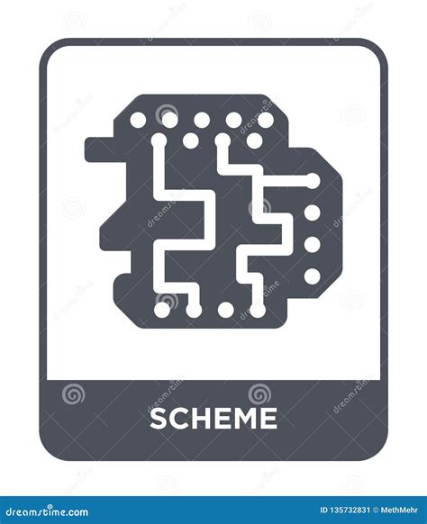 Scheme Icon in Trendy Design Style. Scheme Icon Isolated on White ...