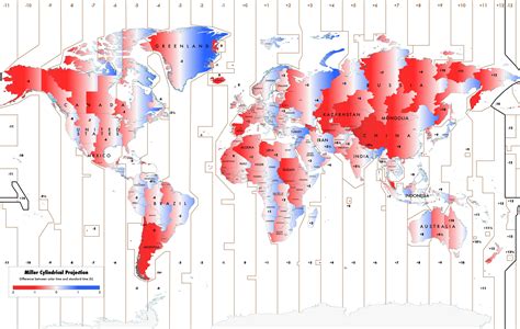 How much time is wrong around the world. : r/MapPorn