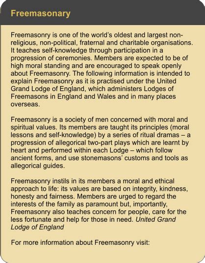 About Freemasonry