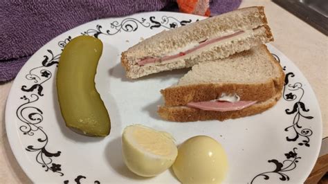 Pickled egg pickle and pickle loaf sandwich : r/shittyfoodporn