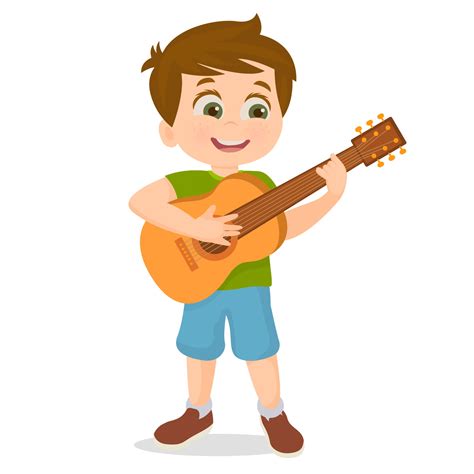 Kid Playing Guitar Clipart For Kids