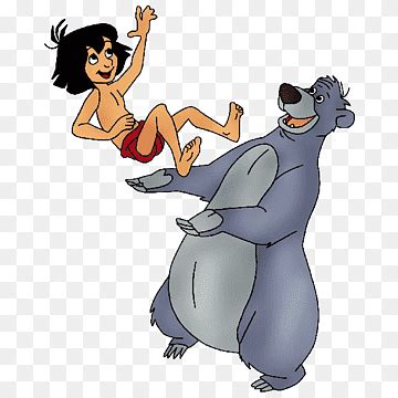 El libro de la selva Baloo King Louie Mowgli Shere Khan., historietas, mamífero, carnivoran png ...