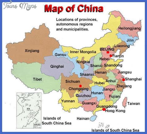 China map universities - ToursMaps.com