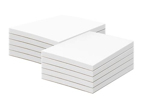 5.5" x 8.5" White Memo Pads - Bulk and Wholesale - Fine Cardstock