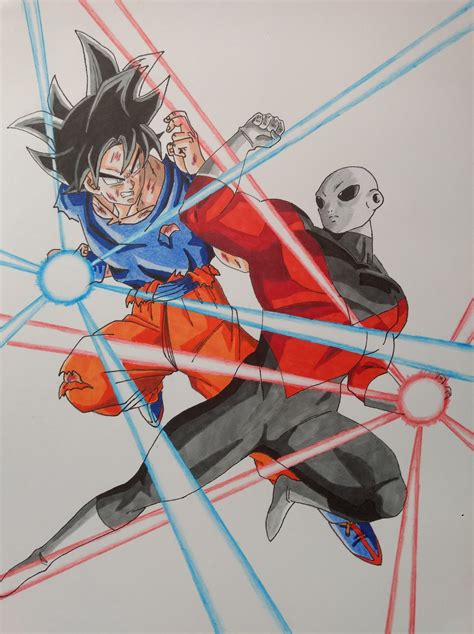 [OC] UI Goku vs Jiren Fanart!! : r/dbz