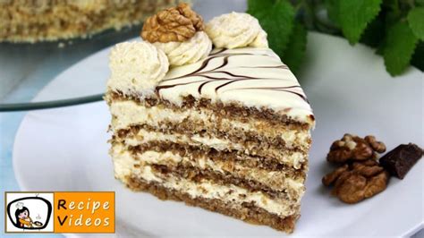 ESTERHÁZY TORTE RECIPE WITH VIDEO - simple recipe