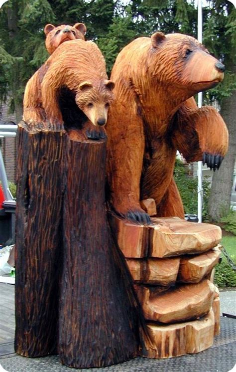 40 Exceptional Examples Of Tree Carving Art - Bored Art | Chainsaw wood ...