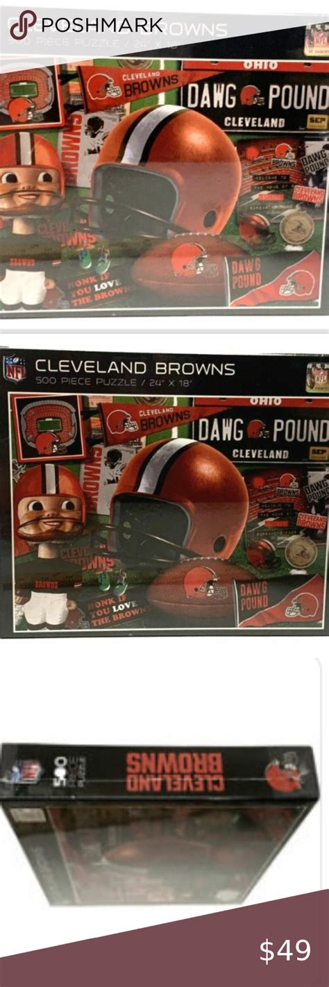 Jigsaw Puzzle Football Retro NFL Cleveland and Browns 500 Pieces Pcs Ages 10 + in 2022 | Nfl ...