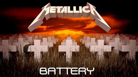 Metallica Battery guitar backing track drum and bass onely - YouTube