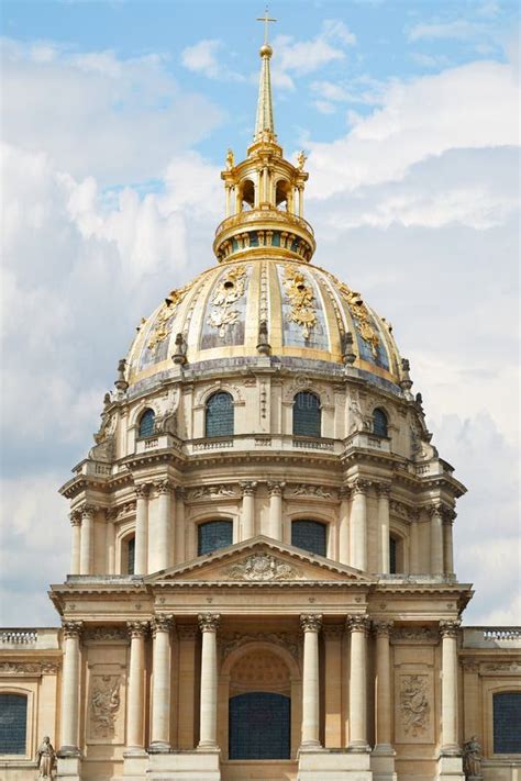 Les Invalides Cathedral Dome in Paris Stock Image - Image of invalides ...