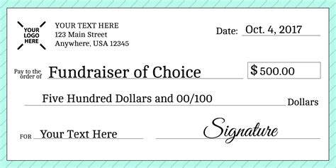 Large Blank Cheque Template | Giant check, Blank check, Words