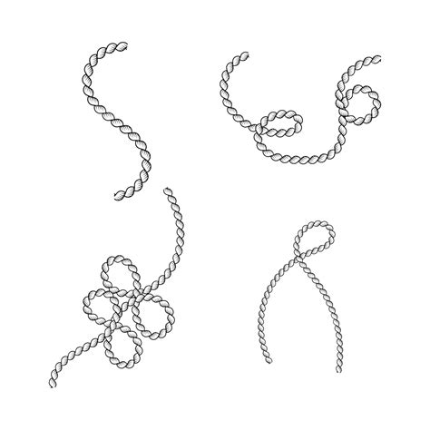 White Rope Vector Hd PNG Images, Rope Vector Art White, Black Shape, Rope, Vector Rope PNG Image ...