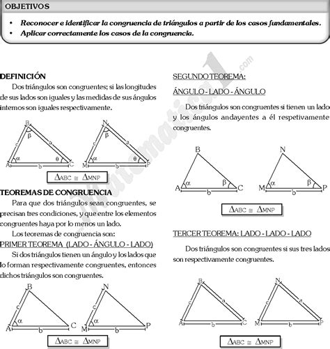 CONGRUENCIA DE TRIÁNGULOS EJERCICIOS DESARROLLADOS