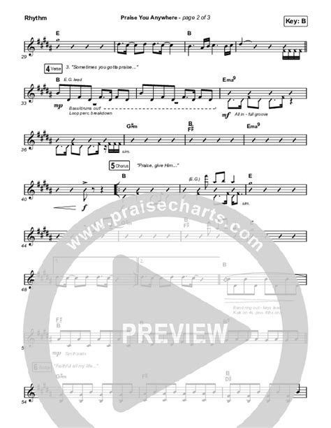 Praise You Anywhere Sheet Music PDF (Brandon Lake) - PraiseCharts