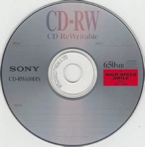 Sony (CD-R & CD-RW) | Gough's Tech Zone