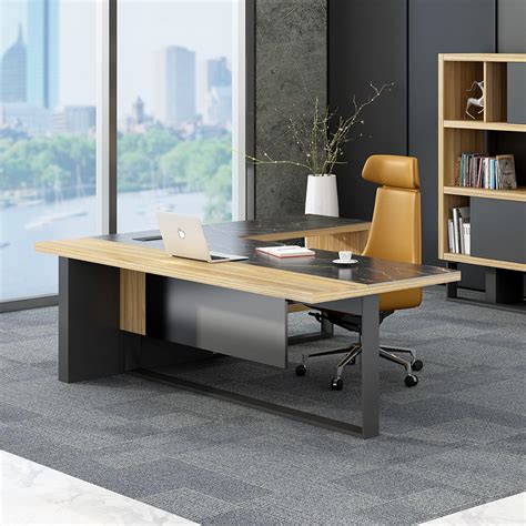 Echanting Of Executive Office Desk Modern Luxury Black