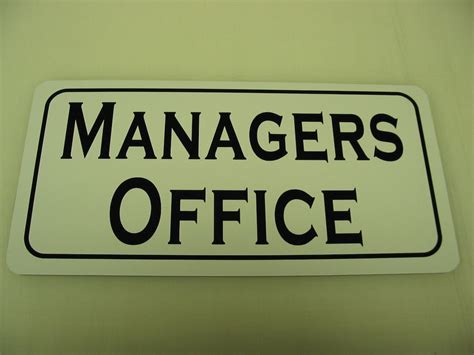 MANAGERS OFFICE Hotel Motel Metal Sign - Etsy