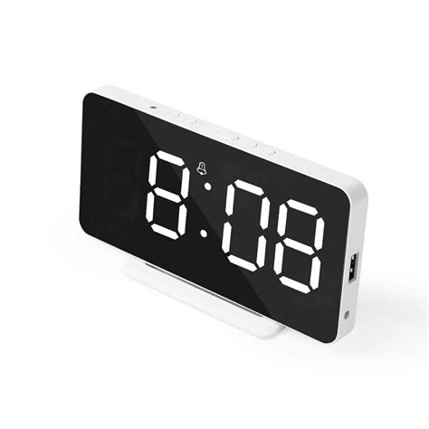 Peryerana LED Digital Alarm Home Electronic Large Screen Snooze ...