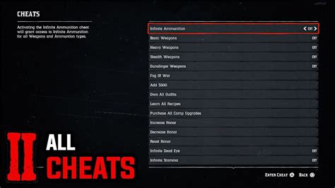 All 37 Cheats (How to Enter All Cheat Codes) - Red Dead Redemption 2 ...