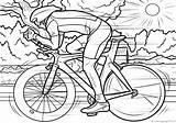 Cycling Coloring Pages sketch template