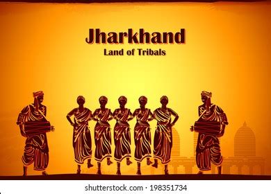 Illustration Depicting Culture Jharkhand India Stock Vector (Royalty ...