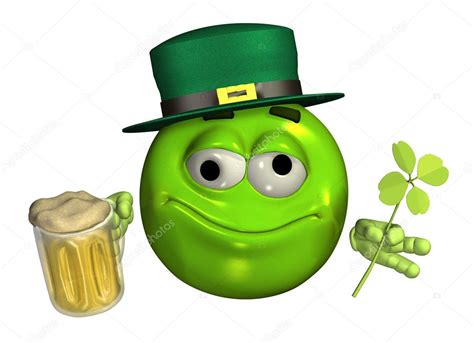 Leprechaun Emoticon — Stock Photo © AlienCat #8301267