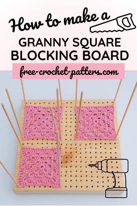 How to make a blocking board for Granny Squares