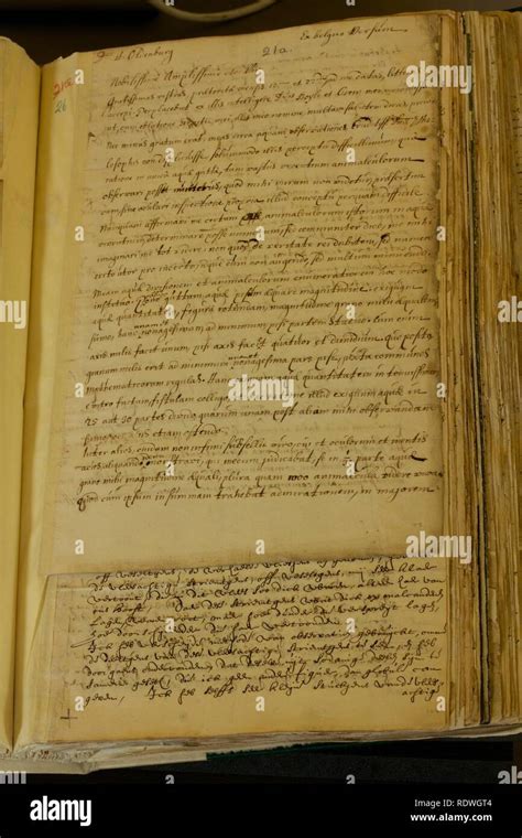 Antoni van Leeuwenhoek letters to the Royal Society 2 Stock Photo - Alamy